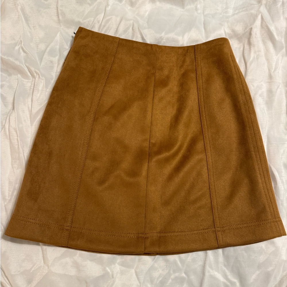 No Boundaries Brown Mini Skirt